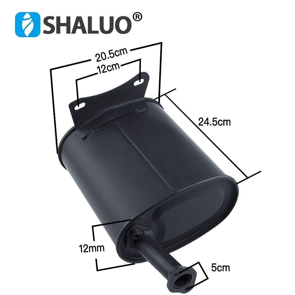 Generador de gasolina GX390, silenciador de 5kw, 6,5kw y 7KW con doblador, juntas de silenciador del generador 188F190F 192F