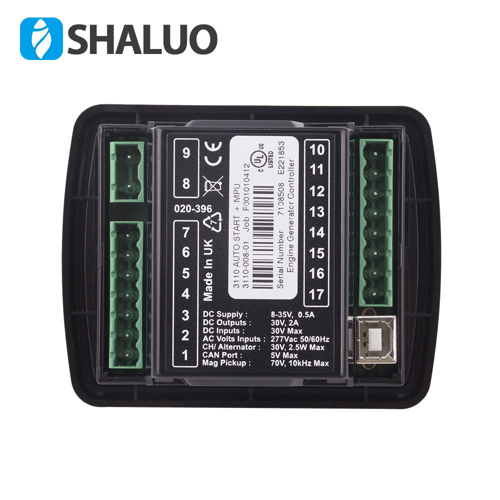 Tablero de control del generador diésel Controlador inteligente DSE3110